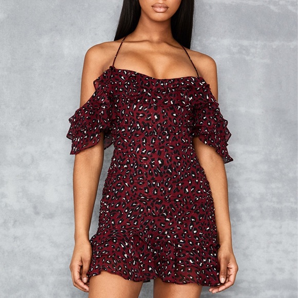 Leopard Ruffle Dress - Picture 3 of 14